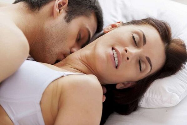 Men and women who are excited in bed
