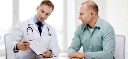 A urologist treats pathological vaginal discharge in a man